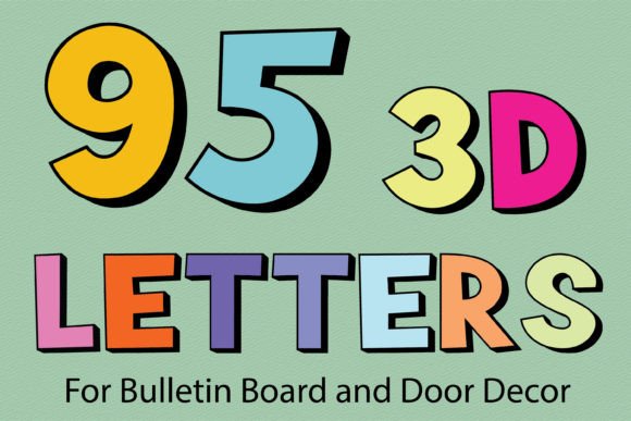 89 Printable 3D Bulletin Board Letters for Dynamic Displays