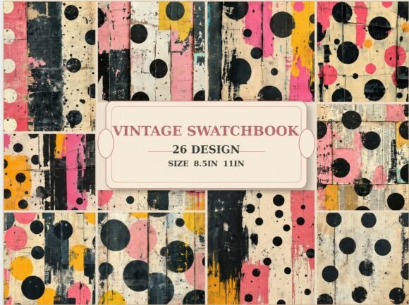 Abstract Grunge Polka Dot Backgrounds for Bold Design