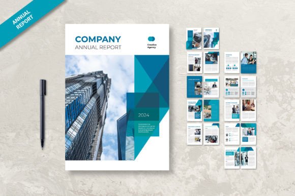 Annual Report Creative Light Blue: A Clean, Professional Template