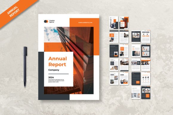 Crafting a Compelling Narrative with the Annual Report Creative Orange Theme
