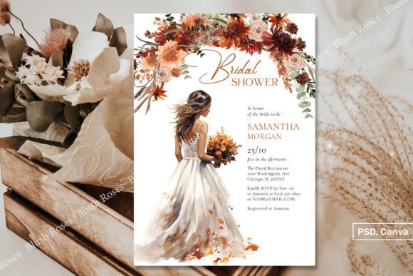 Elevate Your Wedding Invitations with Terracotta Autumn Floral Elegance