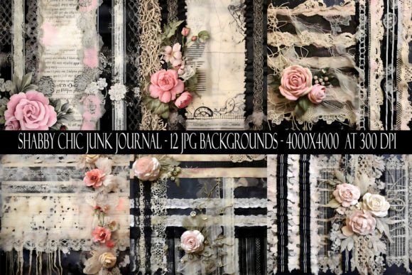 Embrace Imperfection with Shabby Chic Junk Journal Backgrounds