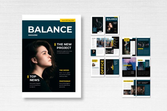 Magazine Template – Balance: Clean Design for Modern Projects