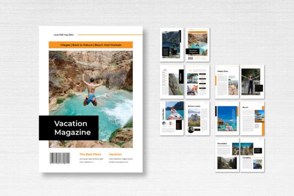 Magazine Template – Vacation Theme: Your Blueprint for Escape