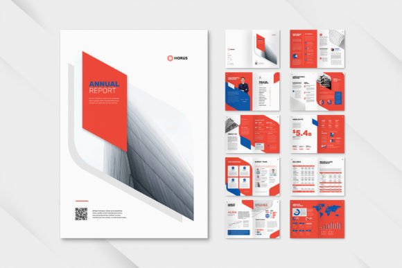 Mastering Your Brand Narrative with Annual Report Company Elegant Red