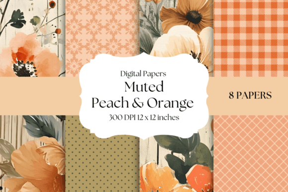 Muted Peach and Orange Backgrounds: Understated Elegance
