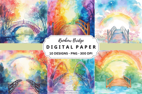 Rainbow Bridge Backgrounds: Your Go-To for Vibrant Design