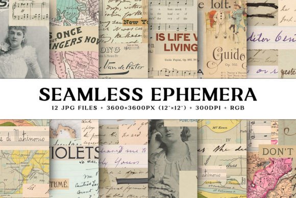 Timeless Texture: Using Vintage Ephemera Backgrounds