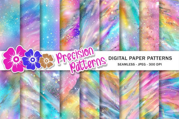 Unleash Creativity with Pastel Rainbow Holographic Backgrounds