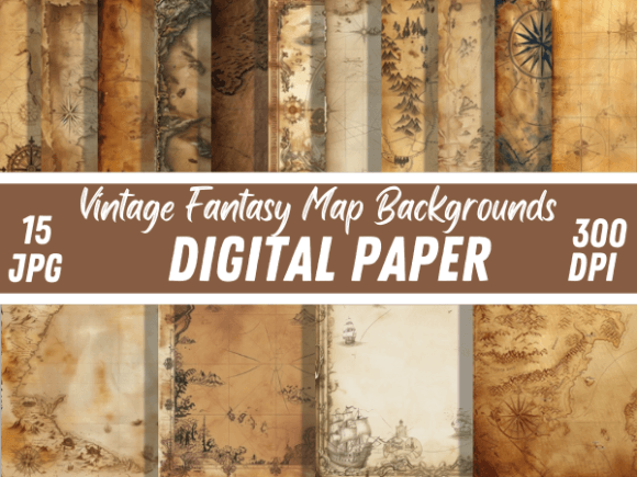 Vintage Fantasy Maps Antique Backgrounds: A Designer's Guide