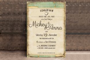 Vintage Journey Wedding Invitation: A Map to Your Big Day